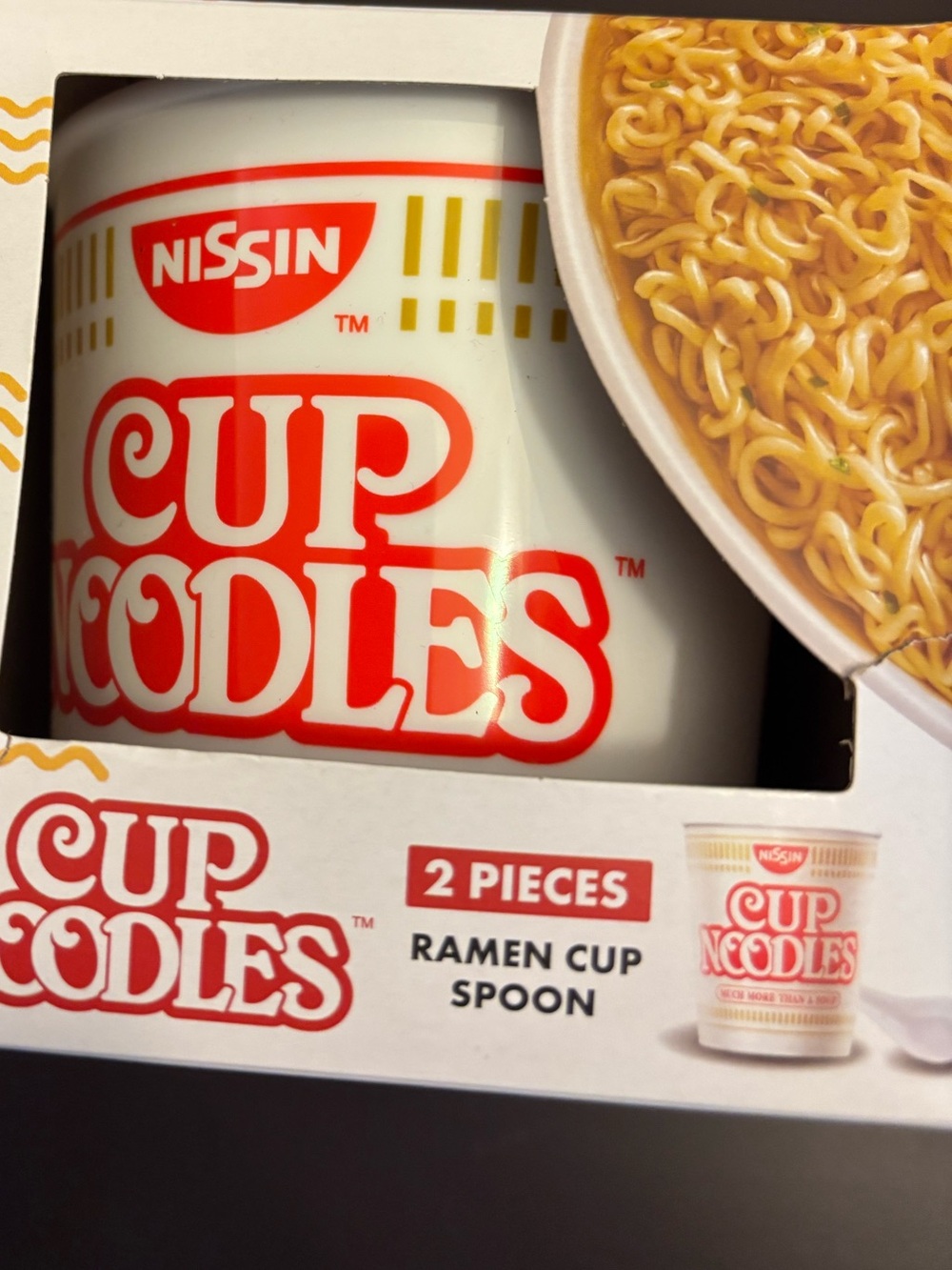 Nissin Cup Noodles Mug Set in White and Red - 2pc
Bowl and Spoon